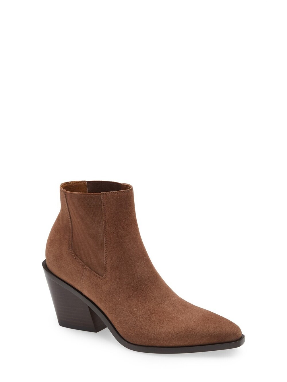 Women's rag & bone Razor Chelsea Bootie in Praline Suede , Size 9.5